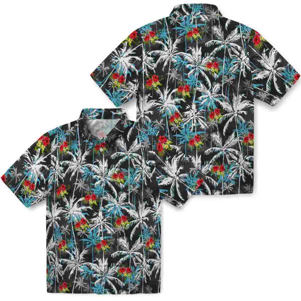 Hibiscus Palm Pattern Hawaiian Shirt Latest Model