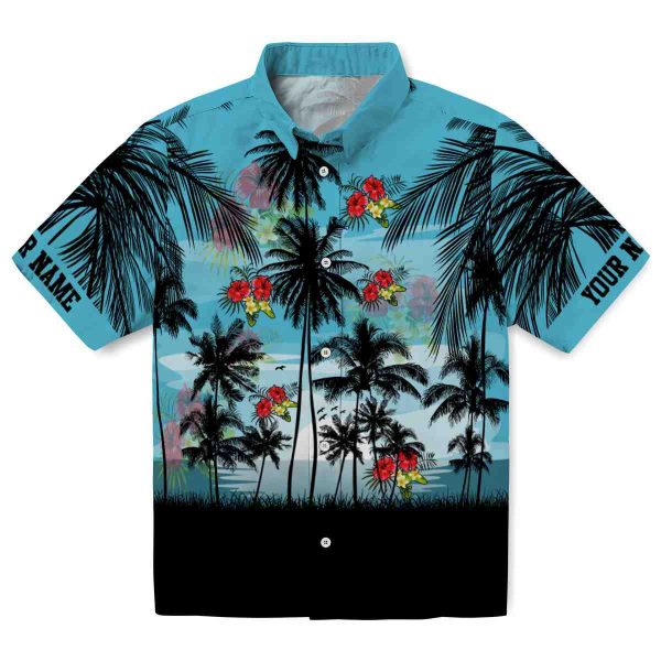 Hibiscus Sunset Scene Hawaiian Shirt Best selling