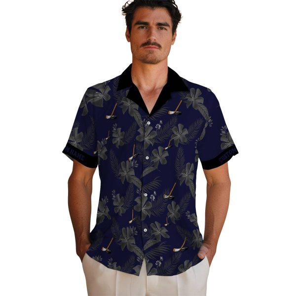 Hockey Botanical Print Hawaiian Shirt High quality