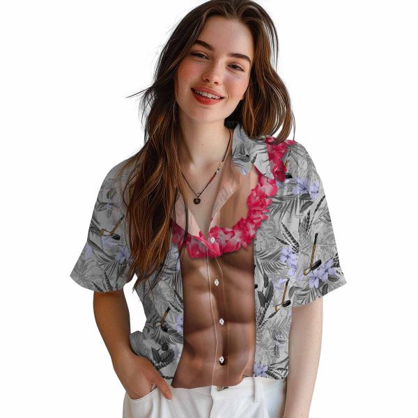 Hockey Chest Illusion Hawaiian Shirt Trendy