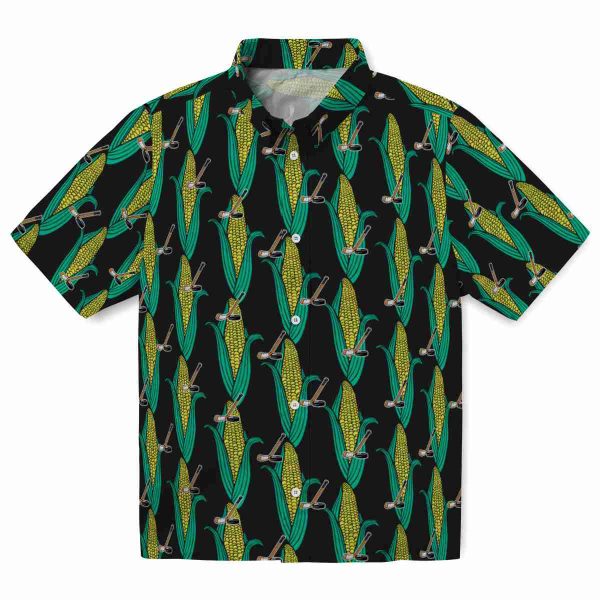 Hockey Corn Motifs Hawaiian Shirt Best selling