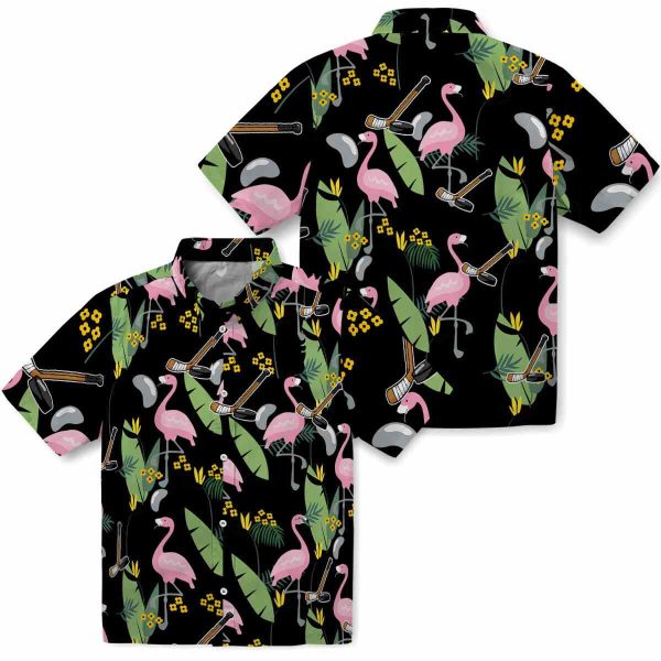 Hockey Flamingo Leaves Hawaiian Shirt Latest Model