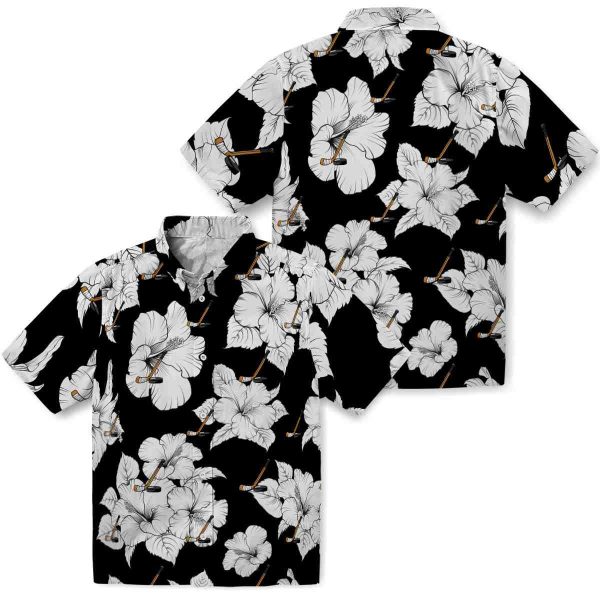 Hockey Hibiscus Blooms Hawaiian Shirt Latest Model