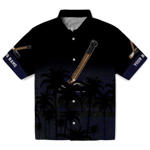 Hockey Sunset Pattern Hawaiian Shirt Best selling