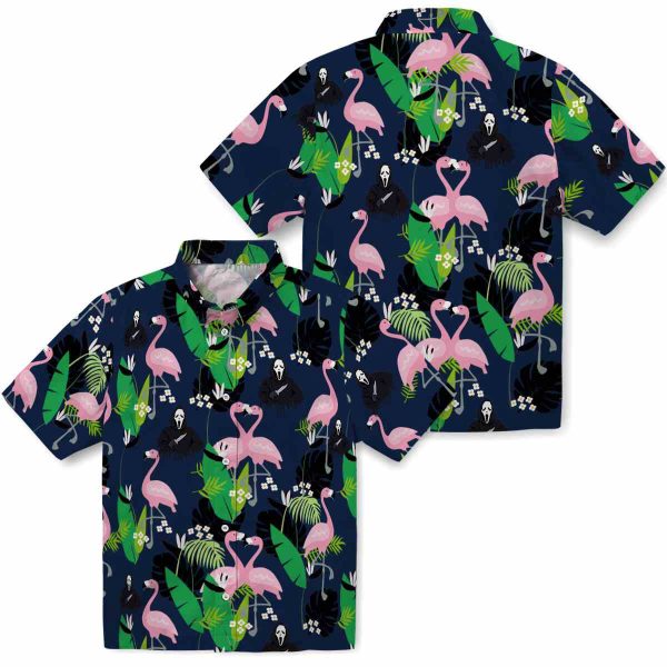 Horror Flamingo Foliage Hawaiian Shirt Latest Model