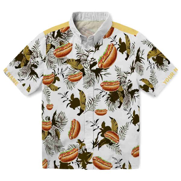 Hot Dog Botanical Theme Hawaiian Shirt Best selling