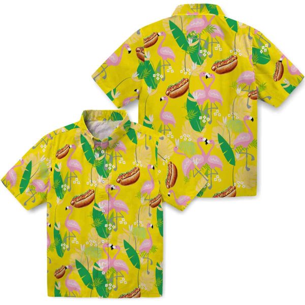 Hot Dog Flamingo Foliage Hawaiian Shirt Latest Model