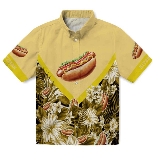 Hot Dog Floral Chevron Hawaiian Shirt Best selling