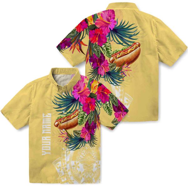 Hot Dog Floral Polynesian Hawaiian Shirt Latest Model