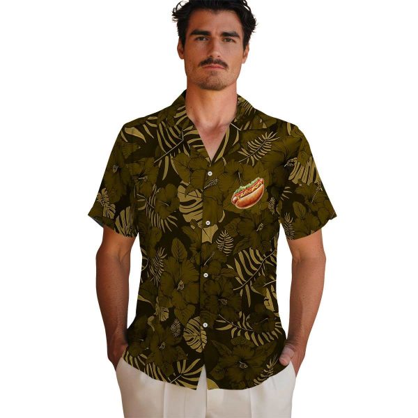 Hot Dog Jungle Vibes Hawaiian Shirt High quality