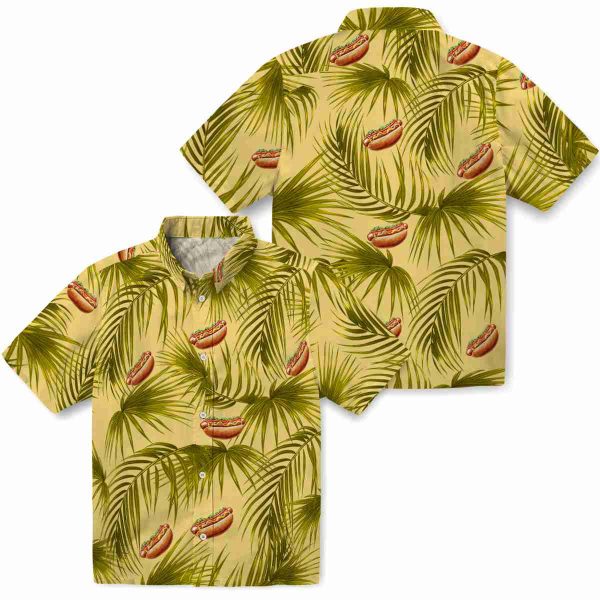 Hot Dog Leafy Palms Hawaiian Shirt Latest Model