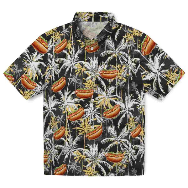 Hot Dog Palm Pattern Hawaiian Shirt Best selling