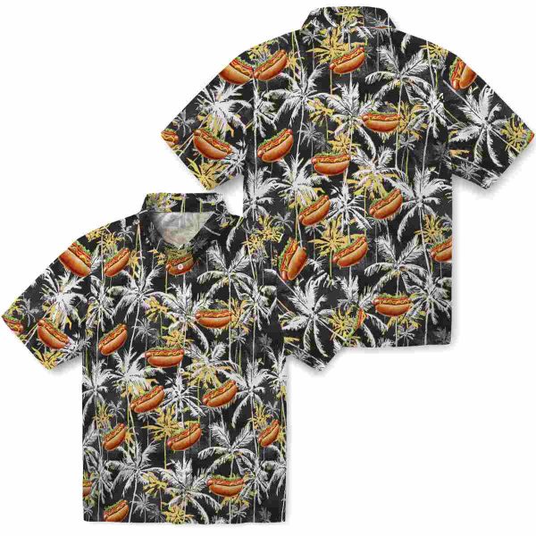 Hot Dog Palm Pattern Hawaiian Shirt Latest Model