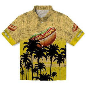 Hot Dog Sunset Pattern Hawaiian Shirt Best selling