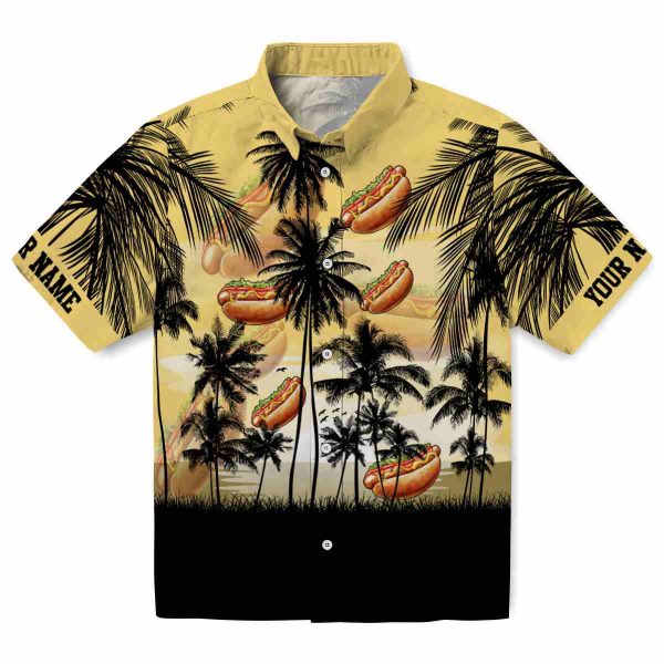 Hot Dog Sunset Scene Hawaiian Shirt Best selling