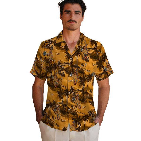 Ironworker Coastal Palms Hawaiian Shirt High quality