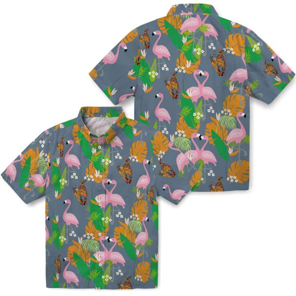 Ironworker Flamingo Foliage Hawaiian Shirt Latest Model