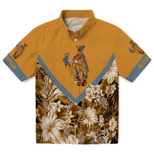 Ironworker Floral Chevron Hawaiian Shirt Best selling