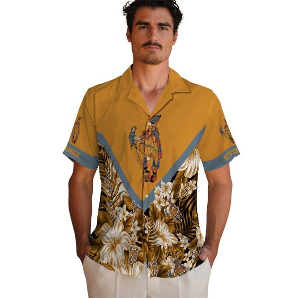 Ironworker Floral Chevron Hawaiian Shirt High quality