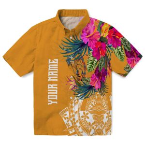 Ironworker Floral Polynesian Hawaiian Shirt Best selling