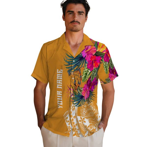 Ironworker Floral Polynesian Hawaiian Shirt High quality