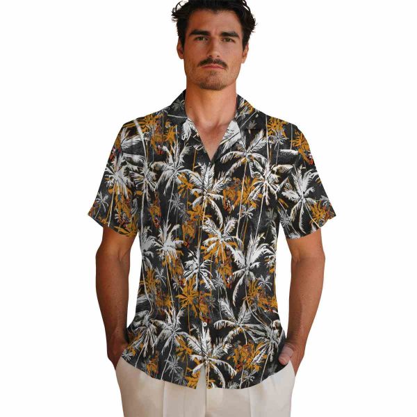 Ironworker Palm Pattern Hawaiian Shirt High quality