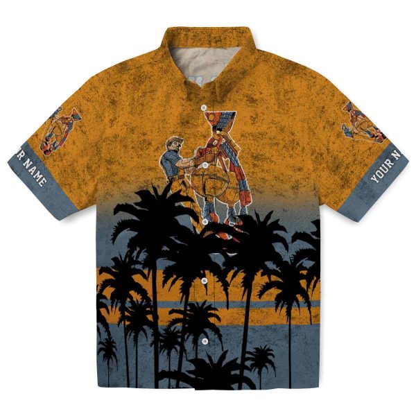 Ironworker Sunset Pattern Hawaiian Shirt Best selling