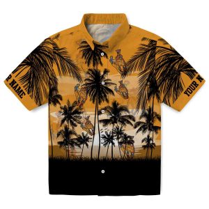 Ironworker Sunset Scene Hawaiian Shirt Best selling