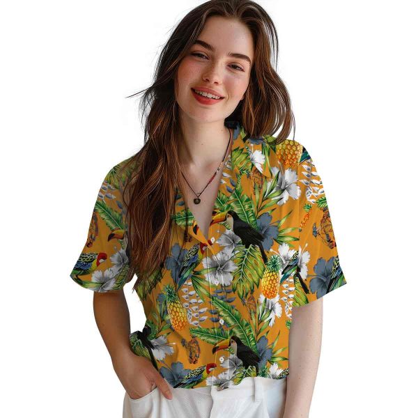 Ironworker Tropical Toucan Hawaiian Shirt Trendy