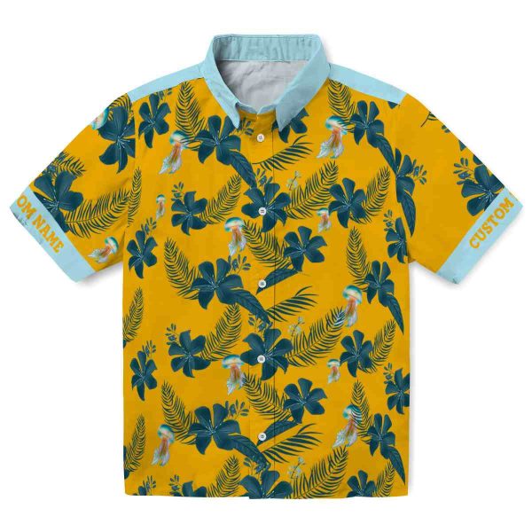 Jellyfish Botanical Print Hawaiian Shirt Best selling