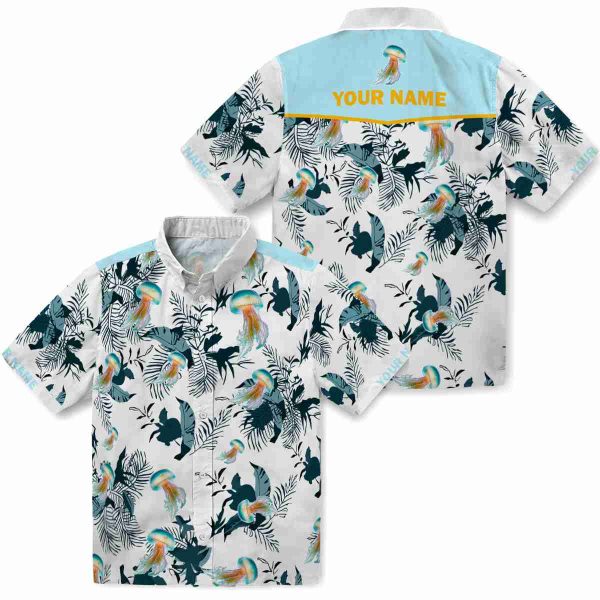 Jellyfish Botanical Theme Hawaiian Shirt Latest Model