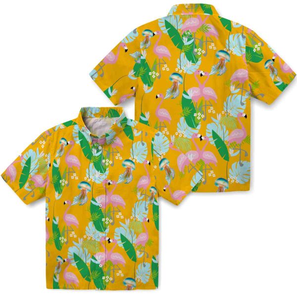 Jellyfish Flamingo Foliage Hawaiian Shirt Latest Model