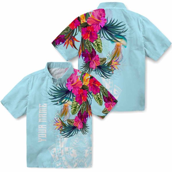 Jellyfish Floral Polynesian Hawaiian Shirt Latest Model