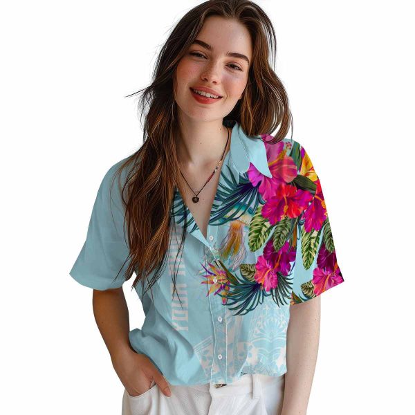 Jellyfish Floral Polynesian Hawaiian Shirt Trendy