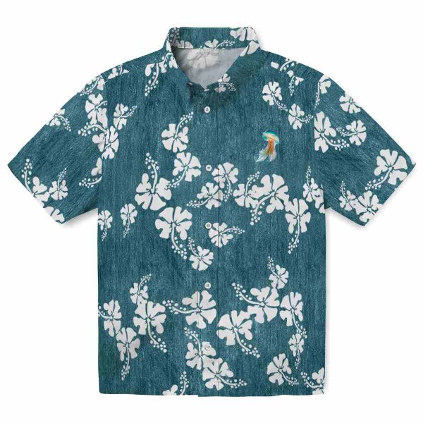 Jellyfish Hibiscus Clusters Hawaiian Shirt Best selling