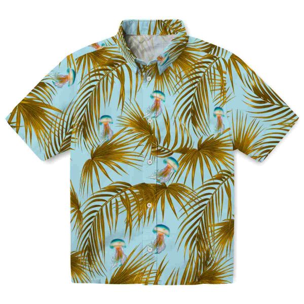 Jellyfish Leafy Palms Hawaiian Shirt Best selling