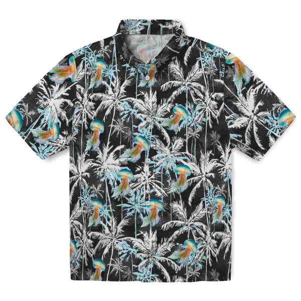 Jellyfish Palm Pattern Hawaiian Shirt Best selling