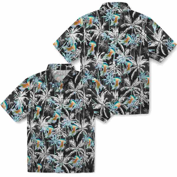 Jellyfish Palm Pattern Hawaiian Shirt Latest Model