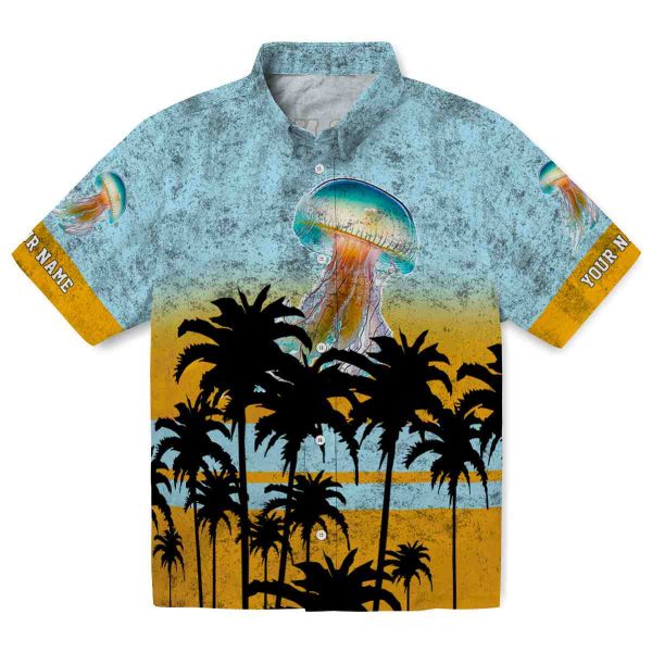 Jellyfish Sunset Pattern Hawaiian Shirt Best selling