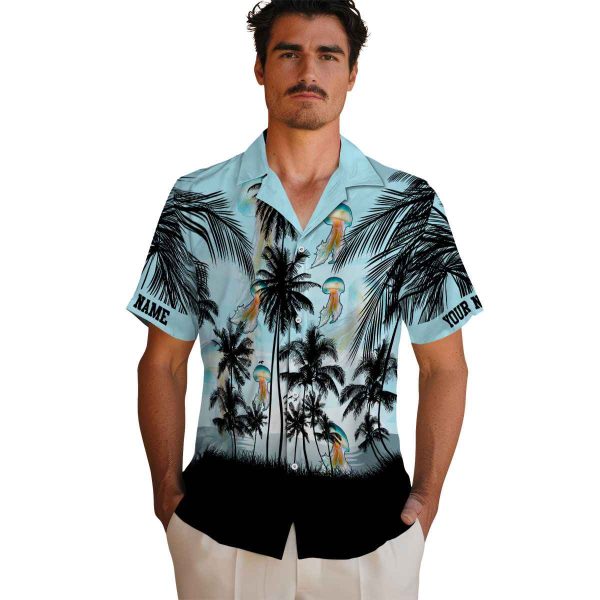 Jellyfish Sunset Scene Hawaiian Shirt High quality