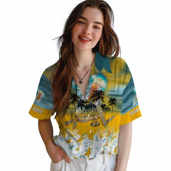 Jellyfish Tropical Canoe Hawaiian Shirt Trendy