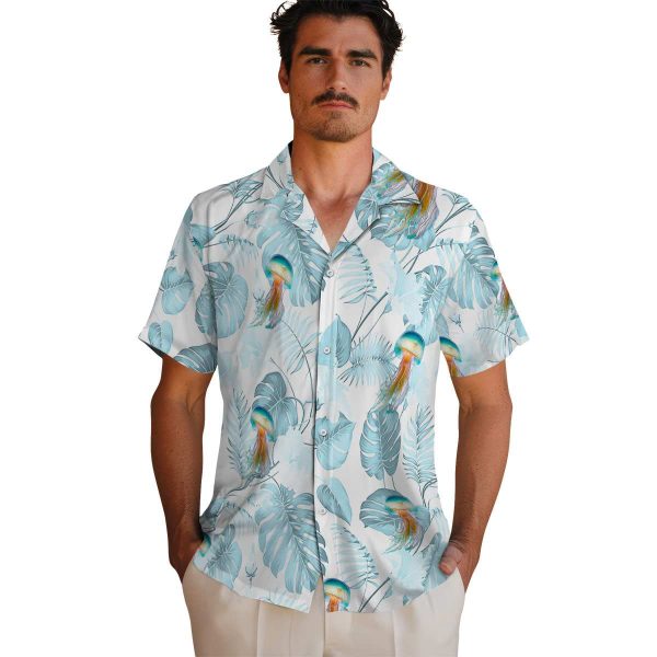 Jellyfish Tropical Plants Hawaiian Shirt High quality