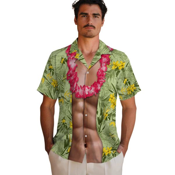 Lemon Chest Illusion Hawaiian Shirt High quality