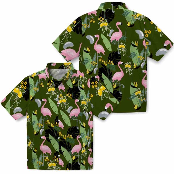 Lemon Flamingo Leaves Hawaiian Shirt Latest Model