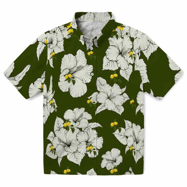 Lemon Hibiscus Blooms Hawaiian Shirt Best selling