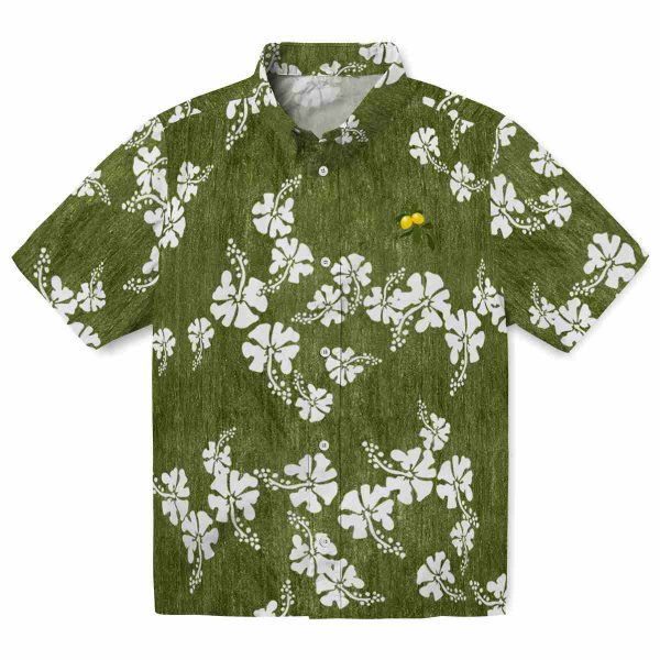 Lemon Hibiscus Clusters Hawaiian Shirt Best selling