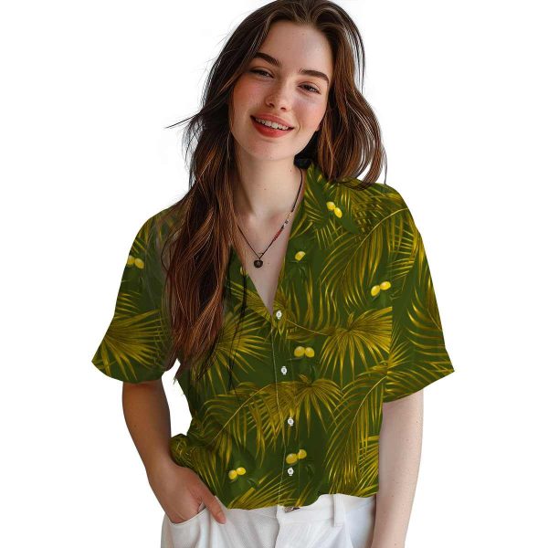 Lemon Leafy Palms Hawaiian Shirt Trendy