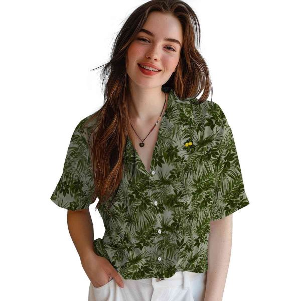 Lemon Leafy Pattern Hawaiian Shirt Trendy