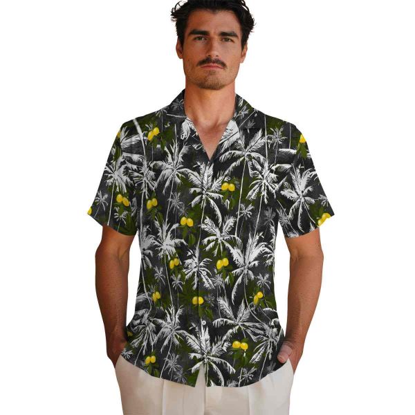 Lemon Palm Pattern Hawaiian Shirt High quality