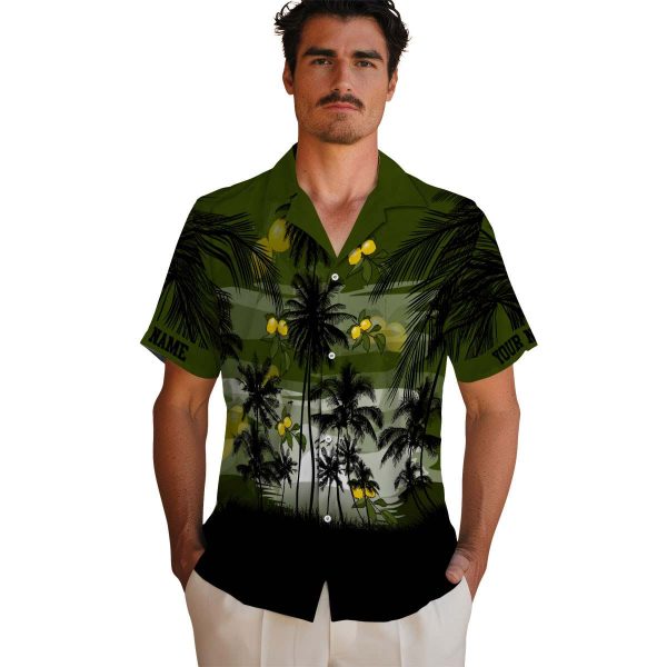 Lemon Sunset Scene Hawaiian Shirt High quality